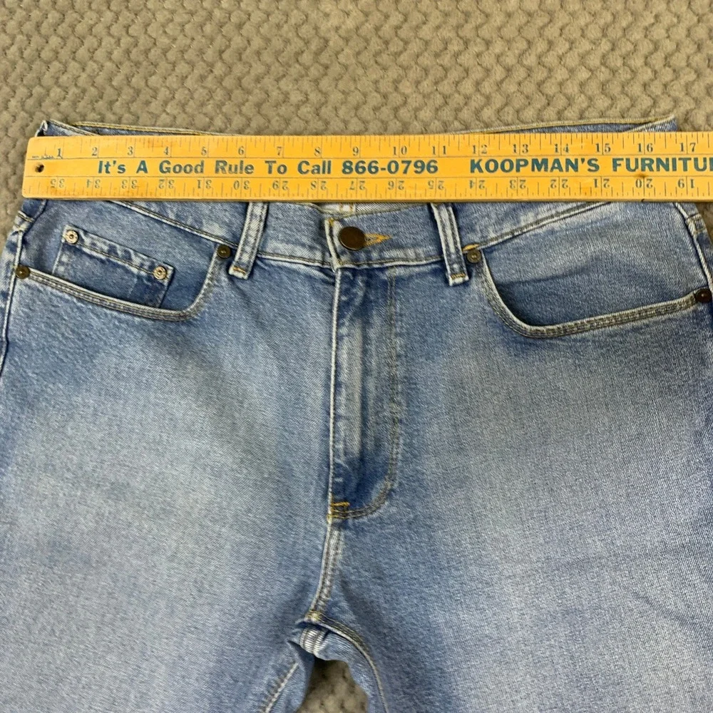 Mott & Bow Slim Bens Medium Blue Wash Stretch Denim Jeans Mens 34x32 NR-1105
